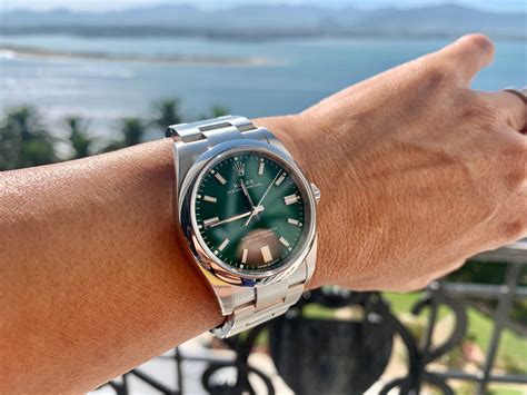 rolex green op 36|Rolex oyster perpetual 36mm price.